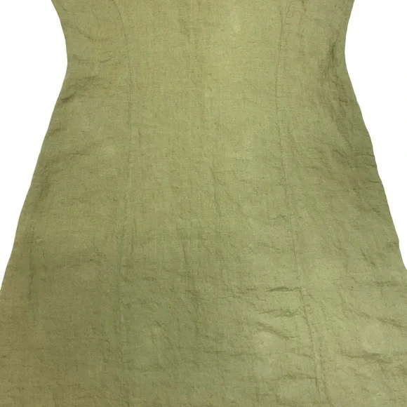 Zara Woman Buttoned Sleeveless Maxi Dress Large Lightweight V Neck Lagenlook - Picture 11 of 15